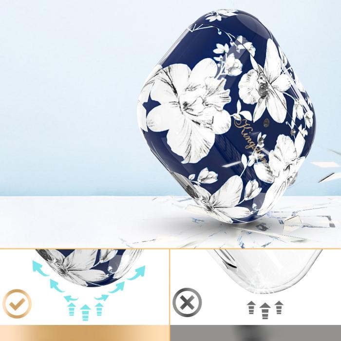 UTGATT5 - Kingxbar Blooming Pods Fodral För AirPods 3 - Svart