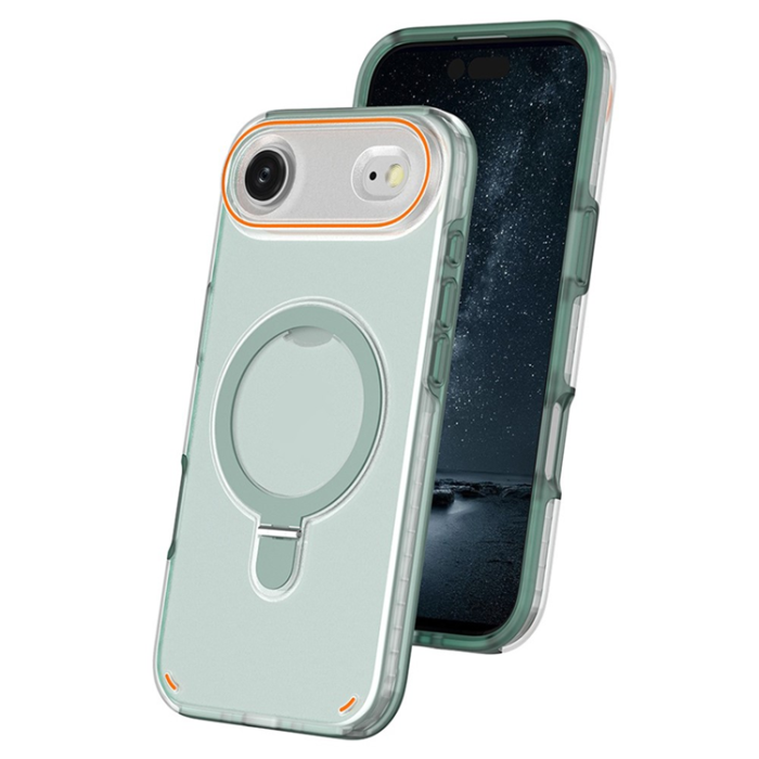 A-One Brand - iPhone Air Mobiskal MagSafe Med Kickstand TPU + PC - Mintgrön