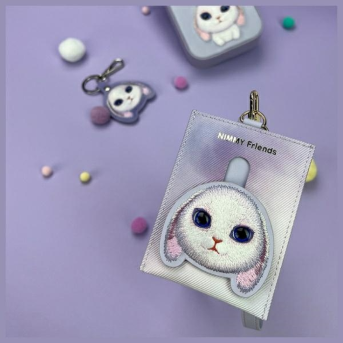 NIMMY - Nimmy Korthållare Big Eyed Pet 2.0 Rabbit - Lila