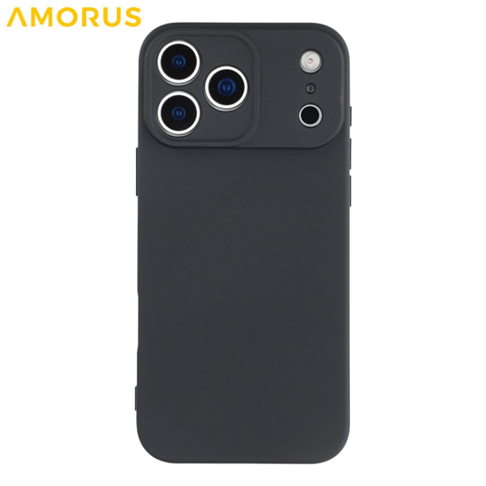 Amorus - AMORUS iPhone 17 Pro Max Mobilskal Precise Cutouts - Svart