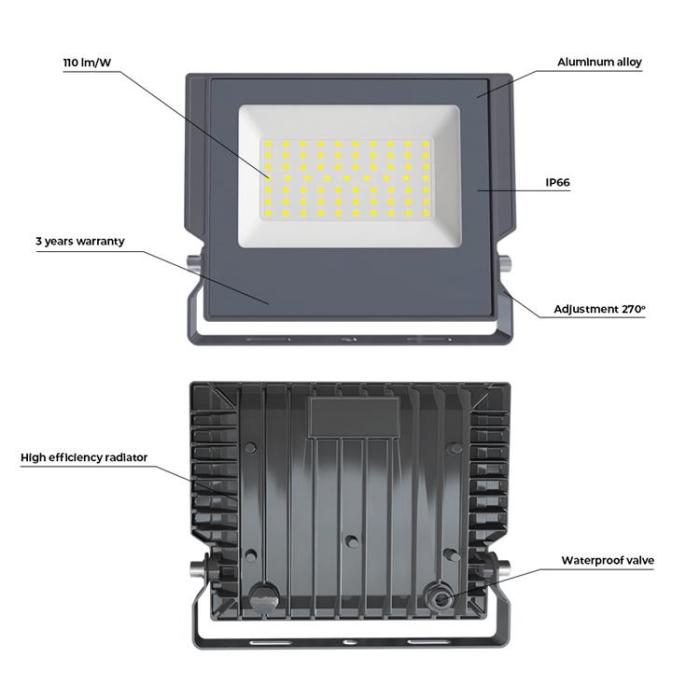 Forever Light - Forever Strålkastare LED Aspire 10W 6000K 1100lm 230V