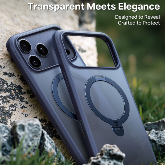 Torras - TORRAS iPhone 17 Pro Max Mobilskal MagSafe Rotating Kickstand