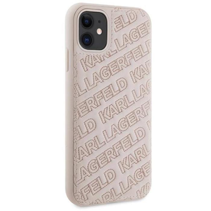 KARL LAGERFELD - KARL LAGERFELD iPhone 11/XR Mobilskal Quilted K Pattern - Rosa