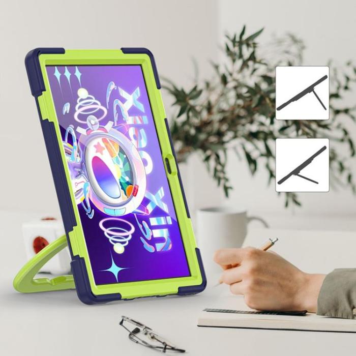 UTGATT1 - Lenovo Tab M10 Plus 10.6 3rd Gen Skal X-Armor - Navy/Lime