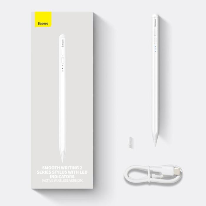 BASEUS - Baseus Active Stylus Penna Smooth För iPad - Vit