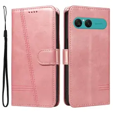 A-One Brand - Sony Xperia 10 VII Plånboksfodral T Shape Lines - Roséguld