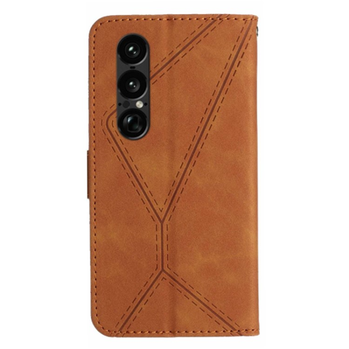 A-One Brand - Sony Xperia 1 VII Plånboksfodral Skin Touch Lines Imprinted