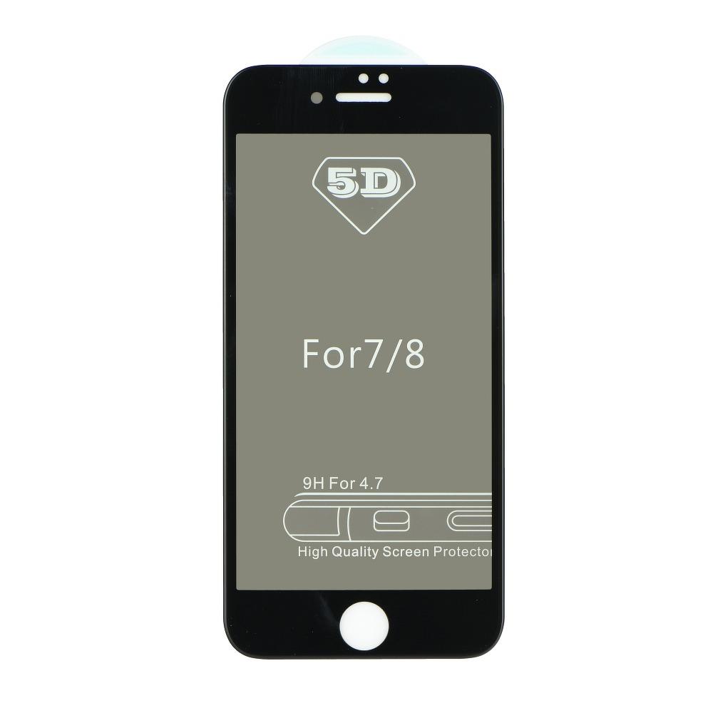 5D Härdat Glas till iPhone 7/8 Privacy Svart | 5468 | AlltMobil