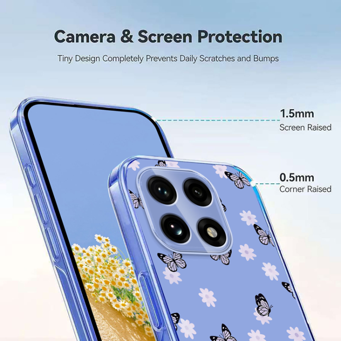 A-One Brand - OnePlus 15 Mobilskal Butterfly Floral Pattern