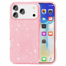 AMORUS - AMORUS iPhone 17 Pro Mobilskal Shockproof - GlitterRosa