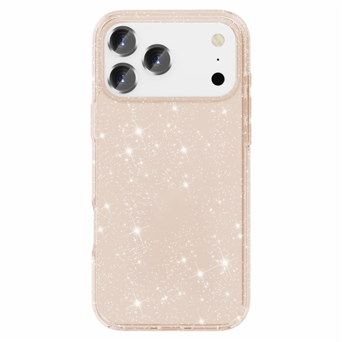 AMORUS - AMORUS iPhone 17 Pro Mobilskal Shockproof - GlitterGuld