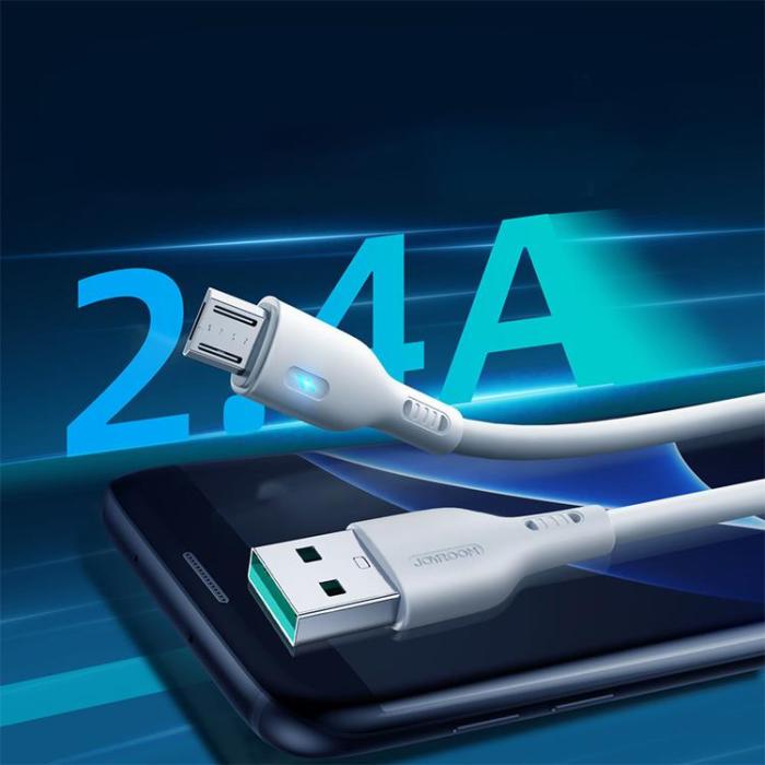 Joyroom - Joyroom Kabel USB Till Micro USB 2m - Vit