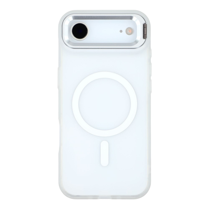 A-One Brand - iPhone Air Mobilskal MagSafe Lins Kickstand - Transparent Vit