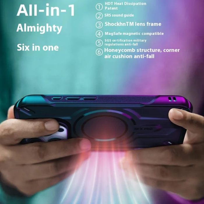 A-One Brand - JTLEGEND REX iPhone 16 Pro Max Mobilskal Magsafe Shockproof