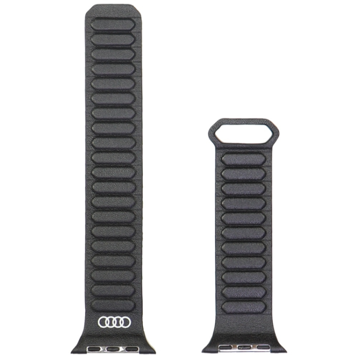 Audi - Audi Apple Watch 40/41/42mm Armband Magnetic Ring - Svart