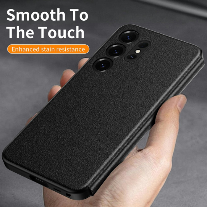 A-One Brand - Galaxy S25 Ultra Mobilskal Smart View Window Läder