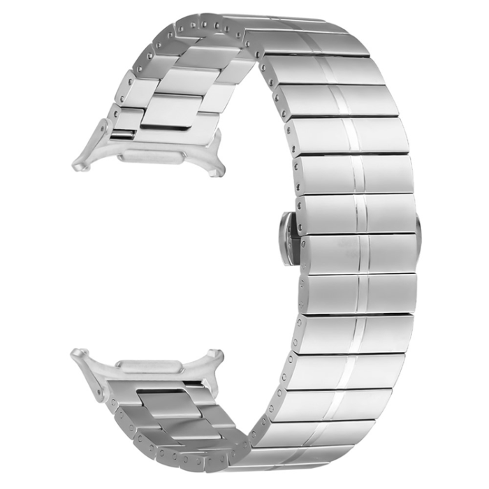A-One Brand - Galaxy Watch 8/8 Classic (40/44/46mm) Armband Stainless Steel - Silver