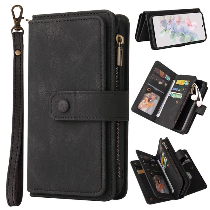 OEM - Google Pixel 7 Pro Plånboksfodral KT Zippered - Svart