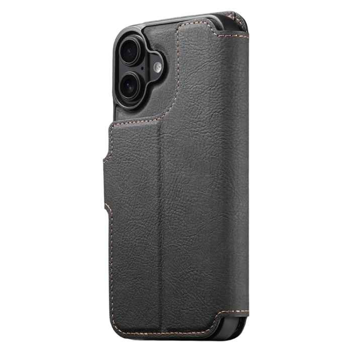 SUTENI - SUTENI iPhone 17 Plånboksfodral Detachable Q-05 - Svart