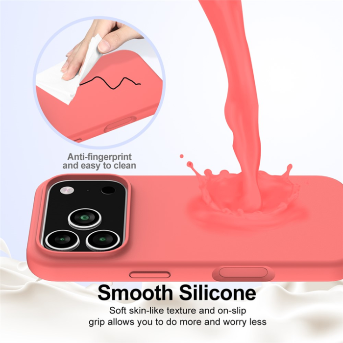 A-One Brand - iPhone 17 Pro Max Mobilskal MagSafe Silikon Anti-Drop