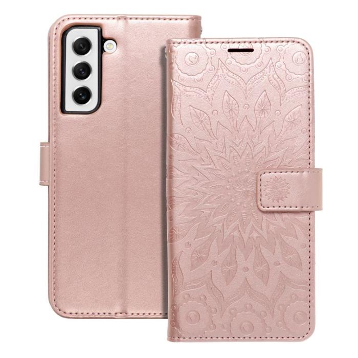 OEM - Forcell Galaxy S21 FE Fodral Mezzo - Mandala Rosa guld