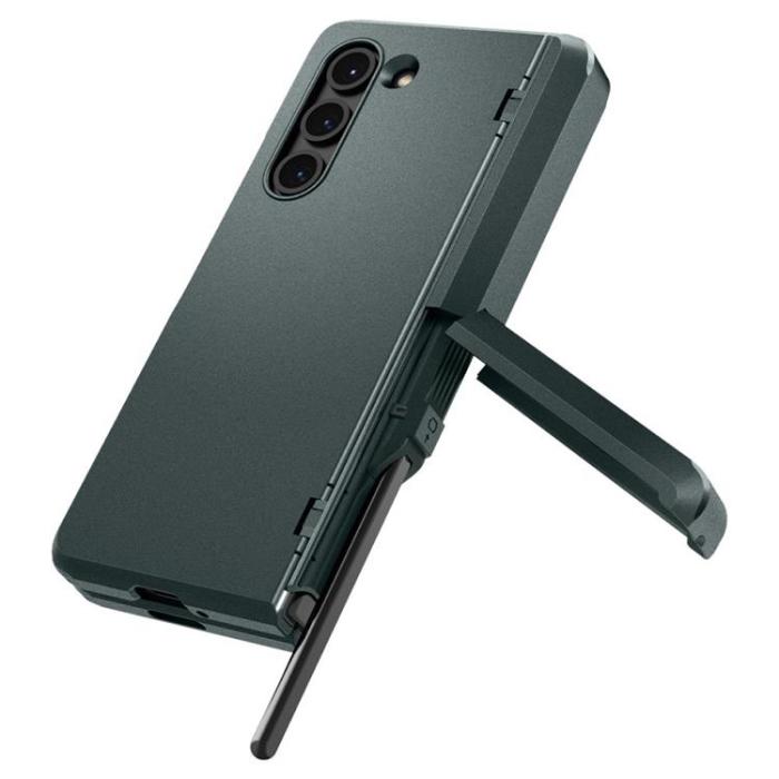 UTGATT - Spigen Galaxy Z Fold 5 Mobilskal Tough Armor Pen - Grön