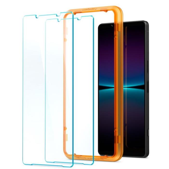 UTGATT1 - Spigen 2-Pack Sony Xperia 1 IV Härdat glas Alm Tr Slim