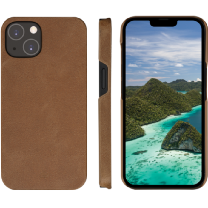 UTGATT1 - Dbramante iPhone 14 Plånboksfodral Lynge - Tan