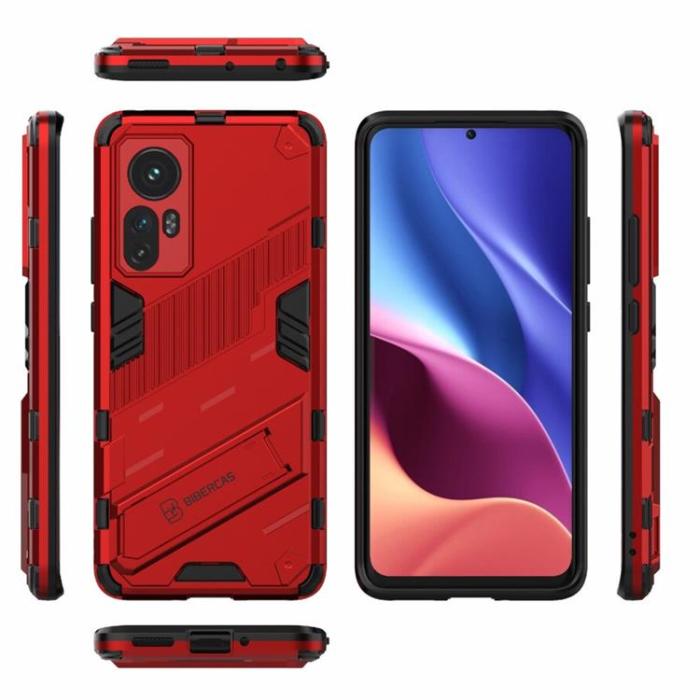 OEM - Kickstand Anti-Fall Skal Xiaomi 12 Pro - Röd