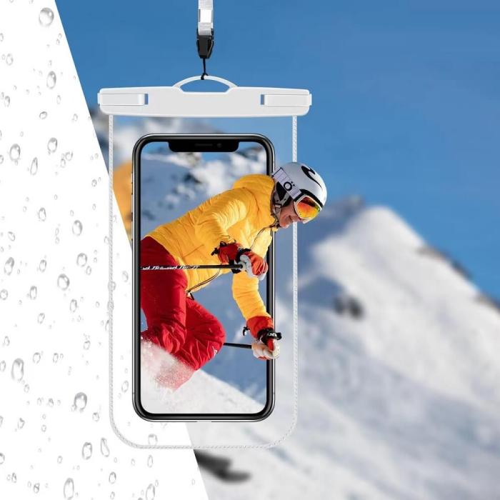 OEM - [2-Pack] Universala Vattentät Mobilväskor - Transparent