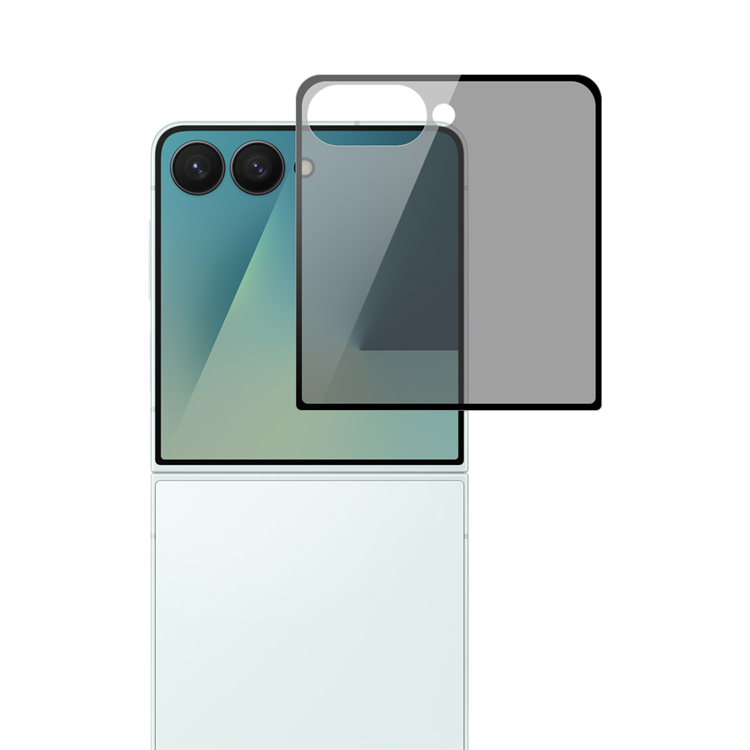Hat Prince Galaxy Z Flip 7 Härdat glas Skärmskydd Privacy - Svart | 5468 | AlltMobil