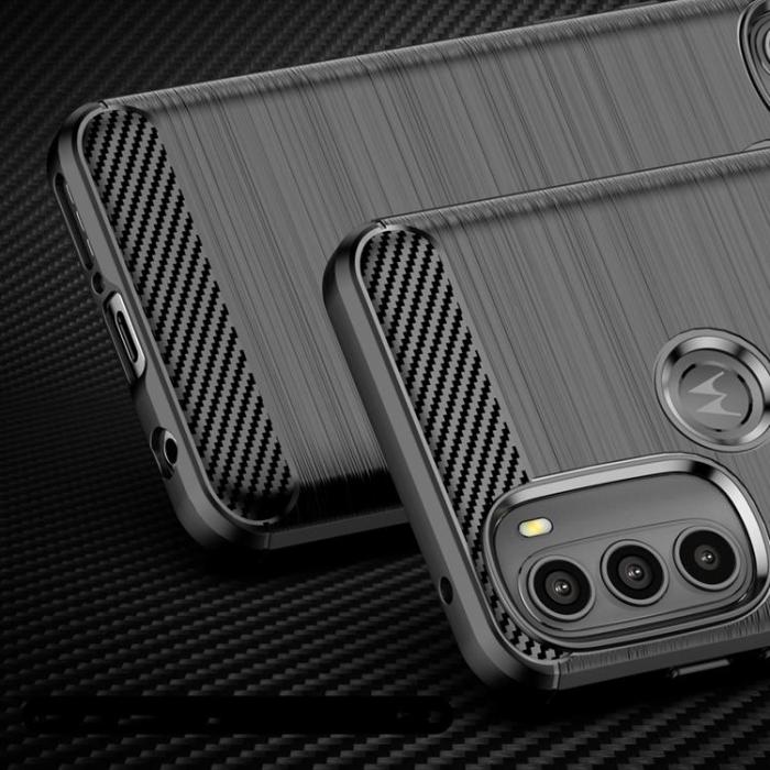 UTGATT1 - Carbon Motorola Moto G71 5G Skal Flexible - Svart