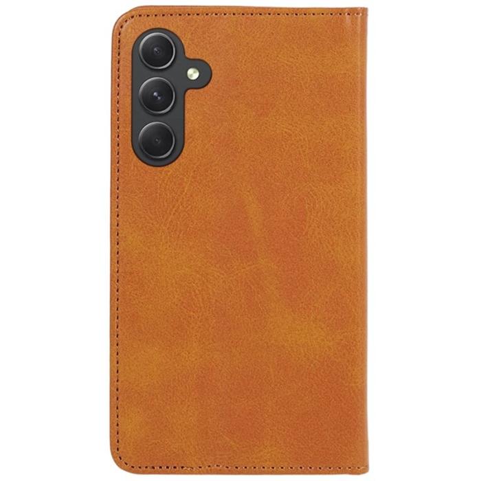 OEM - Samsung Galaxy A57 Fodral PU Läder Magnetisk - Khaki