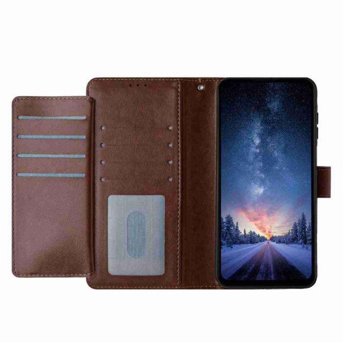 OEM - Samsung Galaxy A57 Plånboksfodral Konstläder Ställ - Kaffe