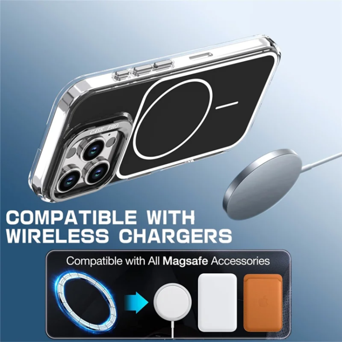 A-One Brand - iPhone 16 Pro Max Mobilskal MagSafe Lens Kickstand med Handrem