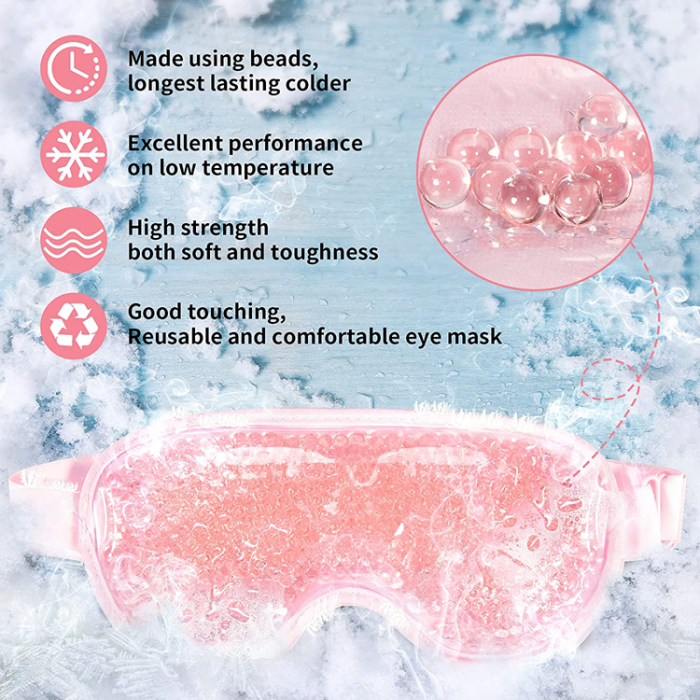 A-One Brand - Bekväm Gel Sovmask/Ögonmask - Rosa