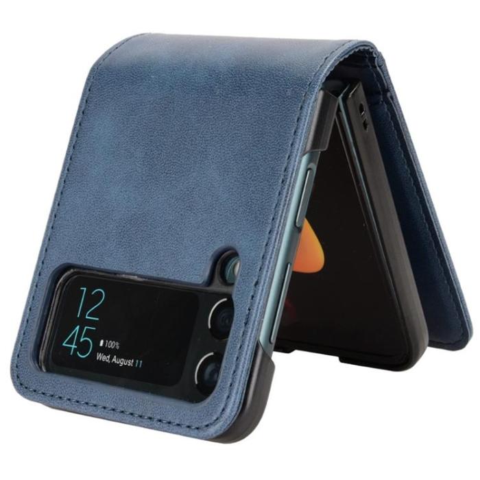 A-One Brand - Galaxy Z Flip 4 Plånboksfodral Portable Folding - Blå
