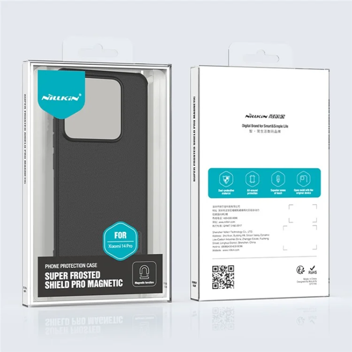 Nillkin - Nillkin Xiaomi 14 Pro Mobilskal MagSafe Frosted Shield Pro - Svart