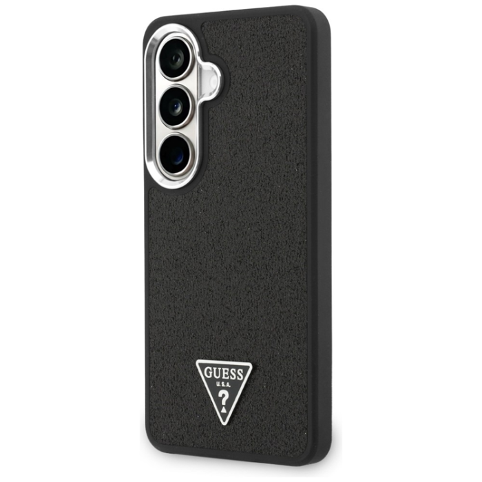 Guess - Guess Mobilskal För Galaxy S26 MagSafe Fixed Glitter Triangle - Svart