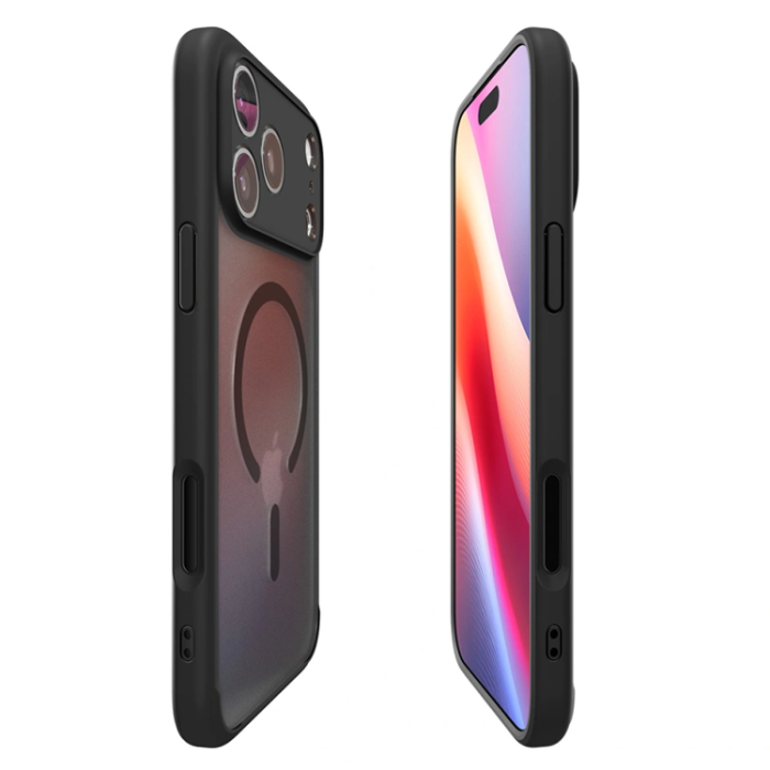 Spigen - Spigen iPhone 17 Pro Max Mobilskal Magsafe Ultra Hybrid - Frost Svart