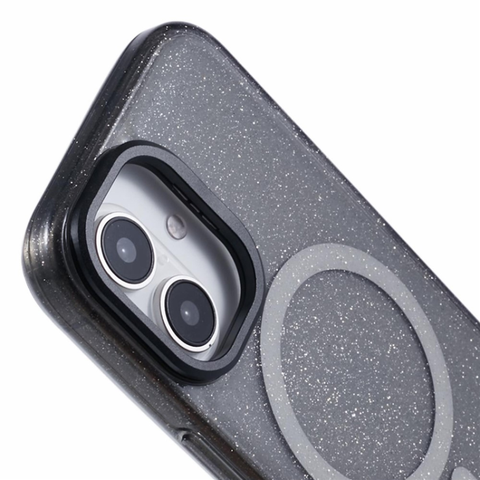 KIGC - KIGC iPhone 16 Mobilskal MagSafe Epoxy Kickstand - Svart