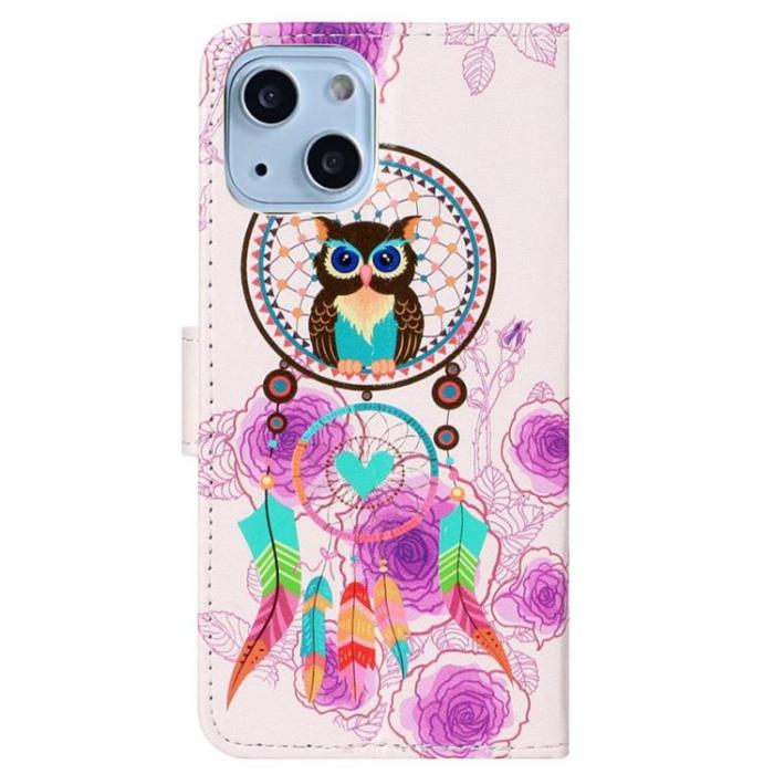 OEM - iPhone 14 Plus Plånboksfodral Folio Flip - Owl Chime