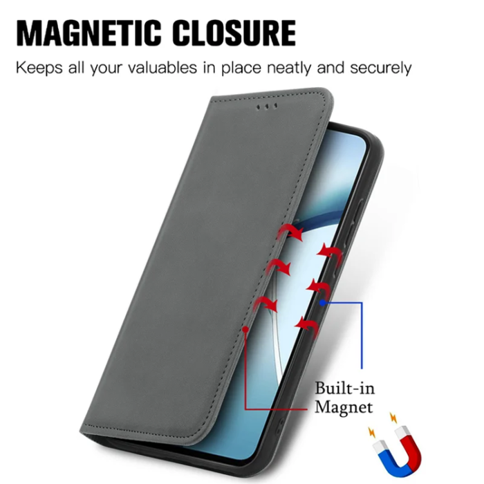 A-One Brand - Xiaomi 15 Ultra Plånboksfodral Magnetic Absorption - Grå