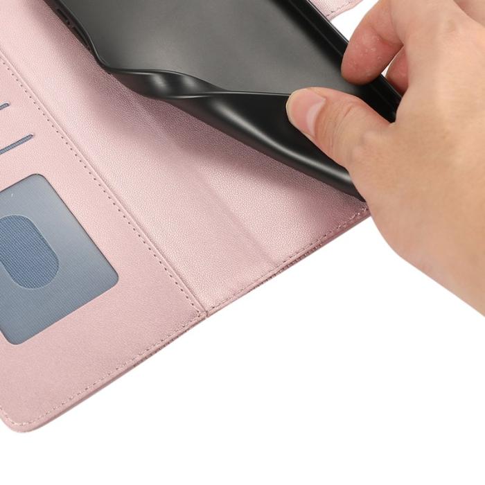 OEM - Plånboksfodral för Samsung Galaxy S26 Konstläder med snodd - Roséguld