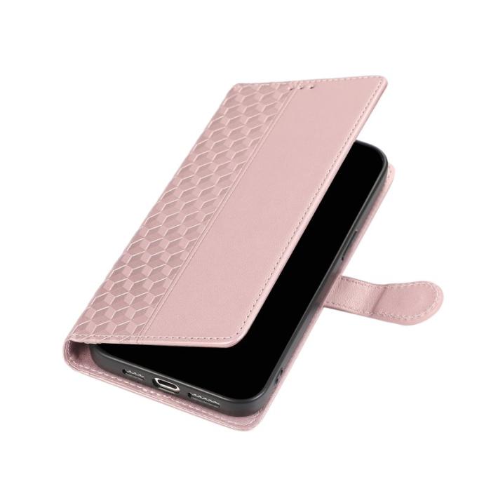 OEM - Plånboksfodral för Samsung Galaxy S26 Konstläder med snodd - Roséguld