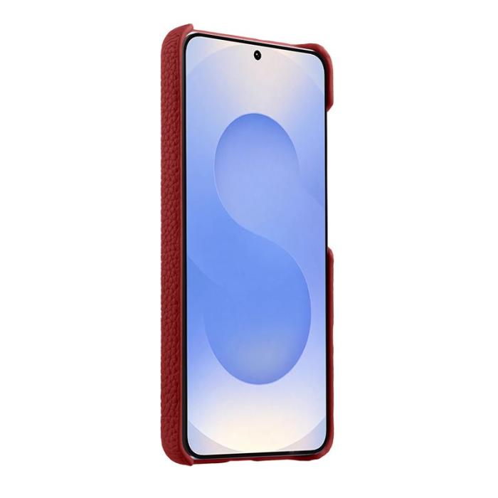 Melkco - MELKCO Mobilskal för Samsung Galaxy S26 Äkta läder PC Magnetiskt - Röd