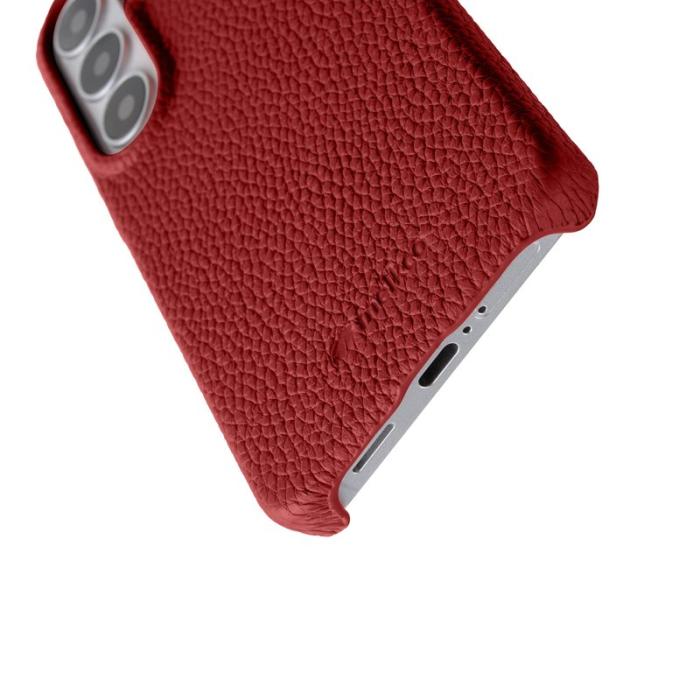 Melkco - MELKCO Mobilskal för Samsung Galaxy S26 Äkta läder PC Magnetiskt - Röd