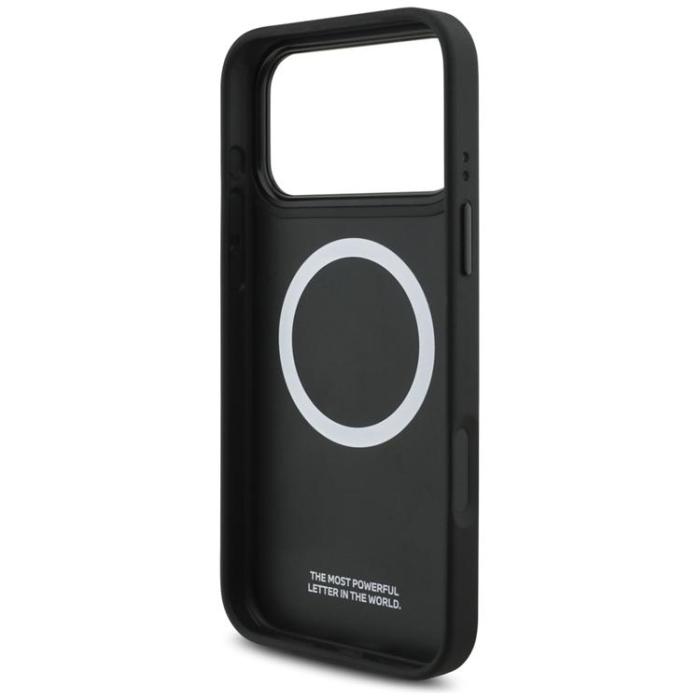 BMW - BMW iPhone 17 Pro Max Mobilskal MagSafe M Perforated Stripe Logo - Grå