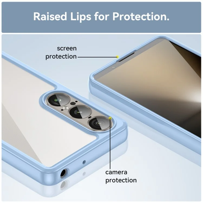 OEM - Sony Xperia 1 VII Mobilskal Acrylic TPU - Blå