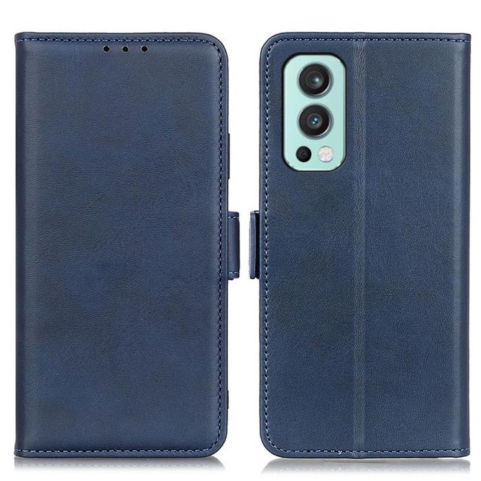 A-One Brand - Flip Folio Plånboksfodral Oneplus Nord 2 5G - Blå